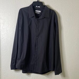Calvin Klein Gray Checkered Shirt